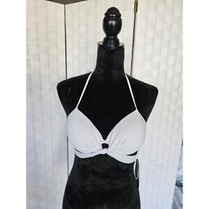 NWT White bikini top